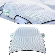 1 PC Half Car Cover Sunshade, Windshield Hood All Season Protection Waterproof