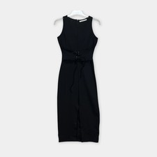 Zara Abendkleid Damen Gr. S Schwarz Elegant Party Cocktail Etuikleid Classic