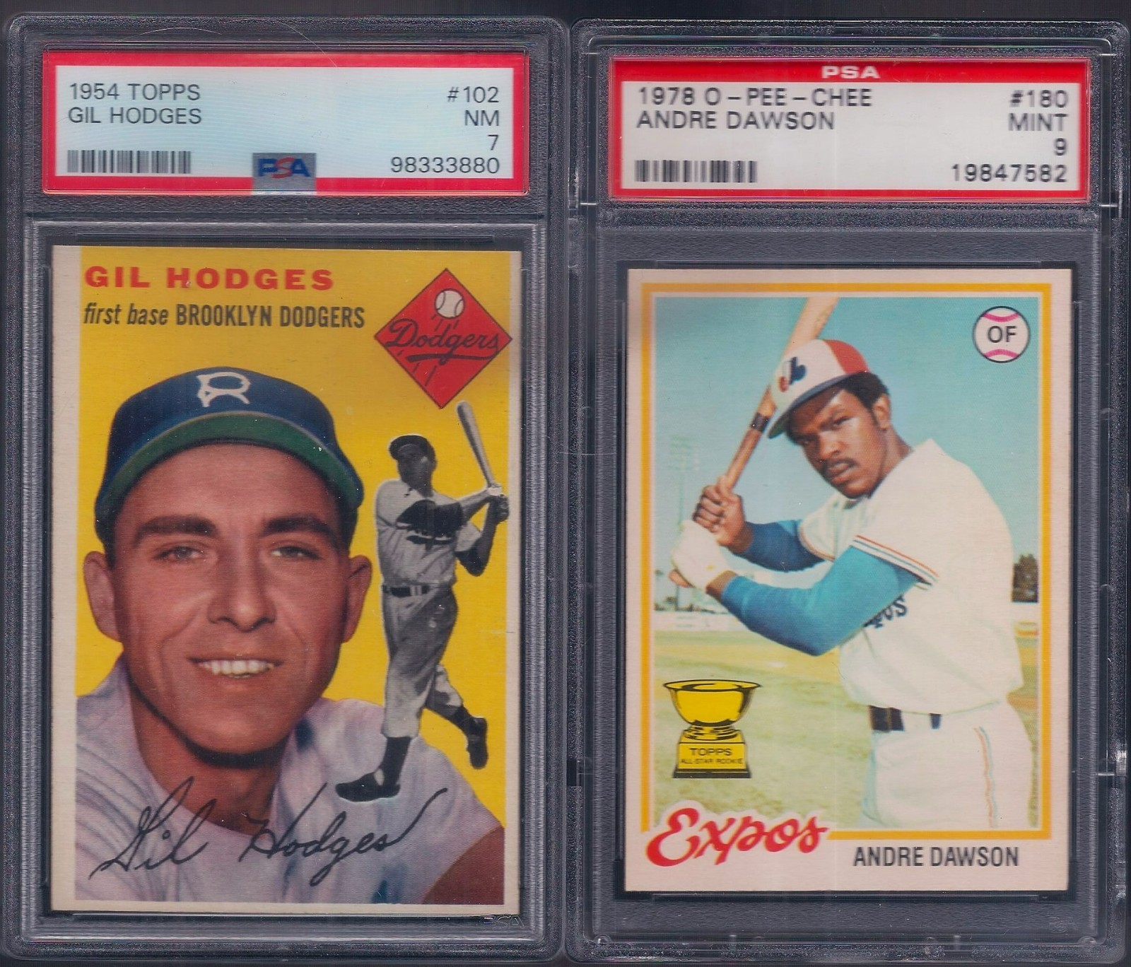 PSA 9 1978 OPC O-pee-chee #180 Andre Dawson Montreal Expos ROOKIE CARD; 1-CARD