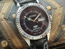 Citizen Seven Stahl Day-Date Cal 8200A Automatik Herrenuhr überholt Garantie