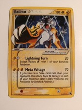 Raikou Gold Star 114/115 EX Unseen Forces Holo  Pokemon