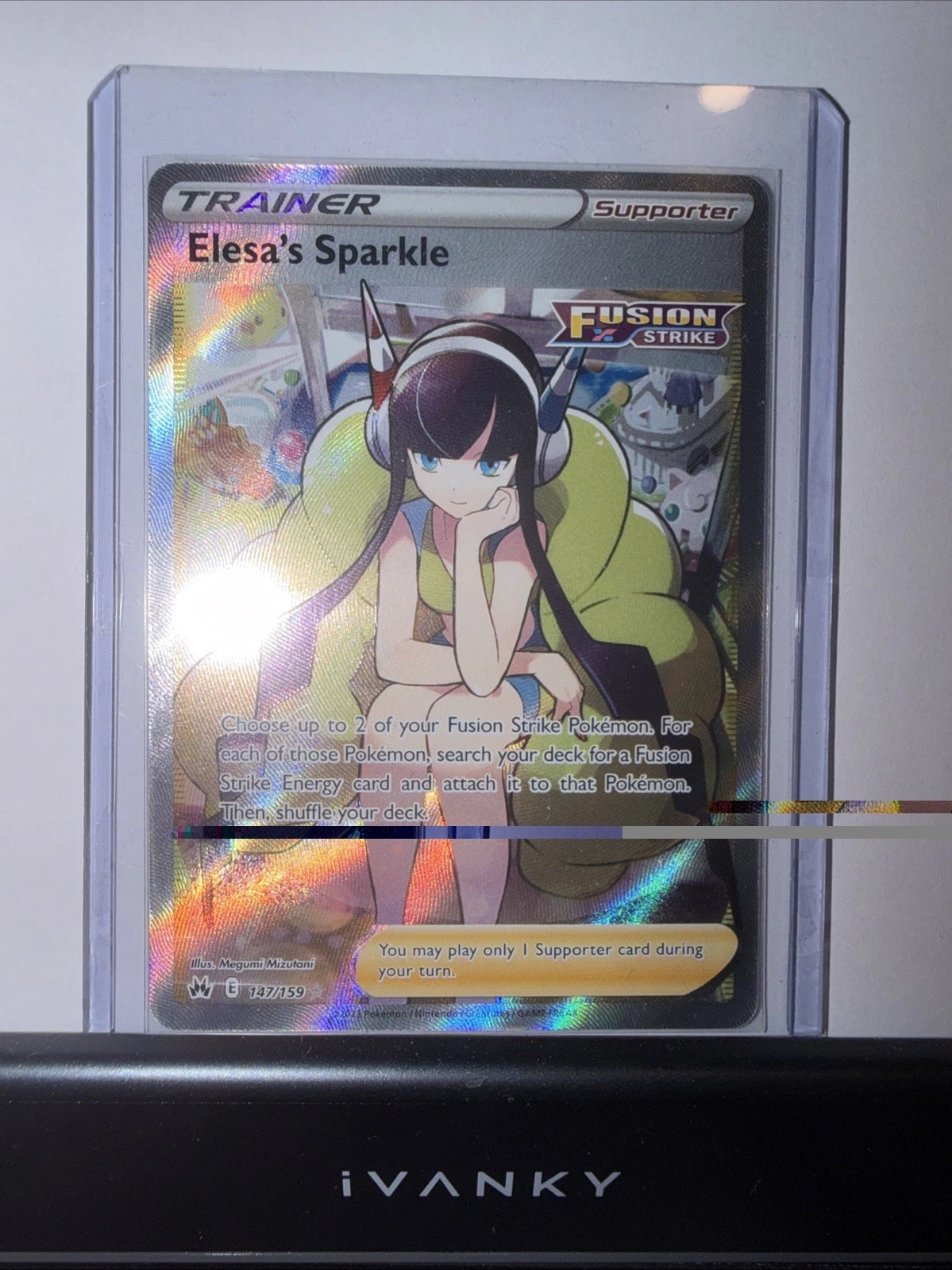 Pokémon TCG Elesa's Sparkle Crown Zenith Full Art Ultra Rare Card 147/159
