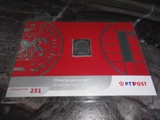 Niederlande 999 Silber Briefmarke 2001 , 12,75 Gulden , original , H3