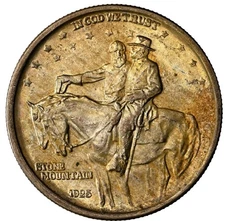 1925 Stone Mountain Commemorative Silver Half Dollar-NGC MS66+ Gem-Gorgeous Coin