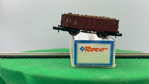 Roco 40678 Spur N Hochboardwagen  mit echt Holzs Stamm Ladung in OVP | Zustand: Neu