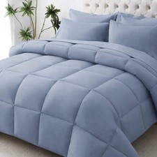 Blue Comforter Set Twin Queen King Size Bedding All Season Soft Down Alternative