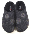 Haflinger Womens SPIRIT Charcoal Gray Clogs Slippers Sz 42 /US 11