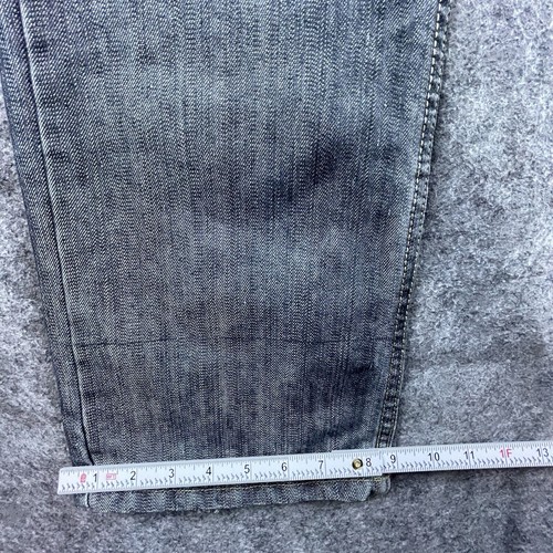 Sacred Cult Jeans Mens 30 Straight Grey Blue Embroidered Pockets Y2K - Picture 7 of 12