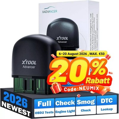 XTOOL AD20 OBD2 Diagnosegerät Bluetooth Alle OBD2-Test Auto-Fehlercode-Lesegerät
