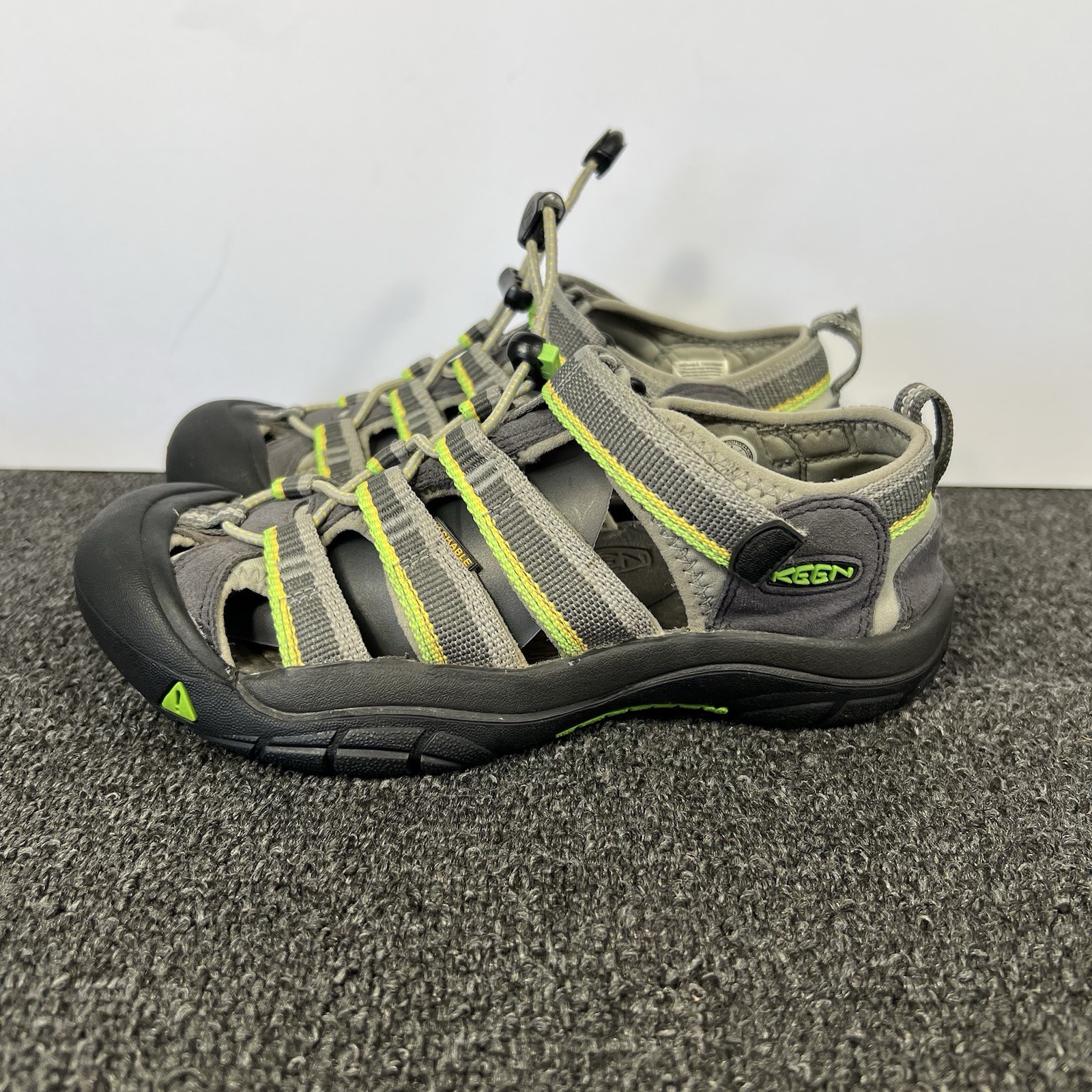 Keen Newport H2 sandali da trekking impermeabili scarpe giovani 4 verdi gancio e passante 1014266