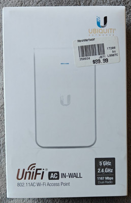 Ubiquiti UniFi AP AC IW (UAP-AC-IW) In-Wall 802.11ac WiFi Access Point