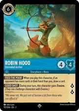 4x Robin Hood - Unrivaled Archer - 157/204 - Super Rare NM-Mint Lorcana: Set 01