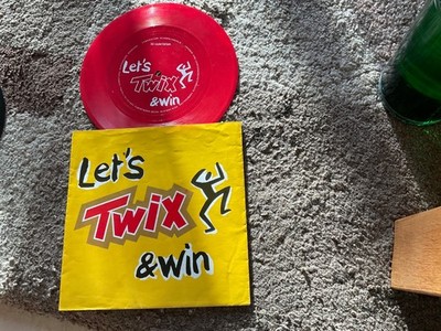 Mars GmbH-Let's Twix &win-Raider=Twix1991Flexi Vinyl sehr gut-TEL 069-19726