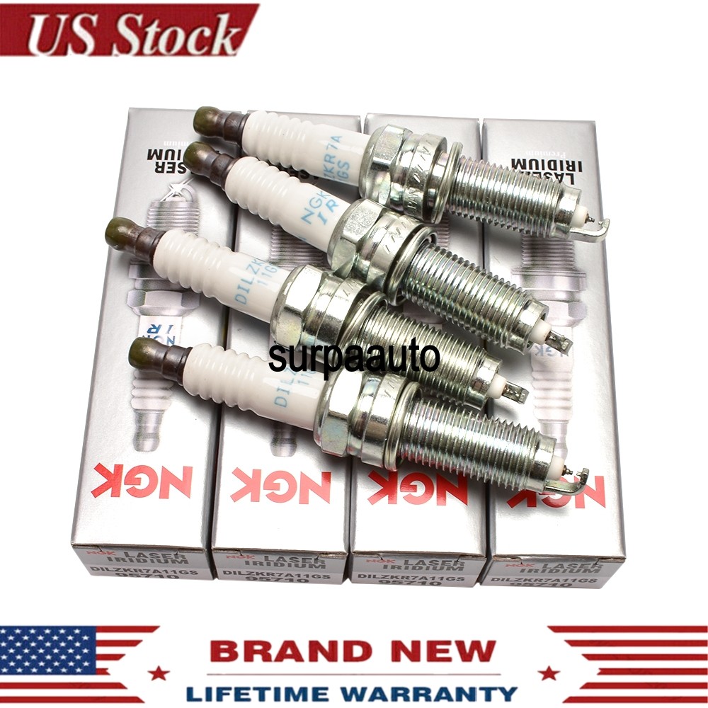 4 Pack OEM NGK Laser Iridium Spark Plugs 95710 DILZKR7A11GS fits Honda Acura