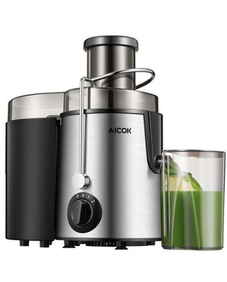 AICOK Home Essentials 400 Watt Juicer Model# AMR516 - Stainless & Black