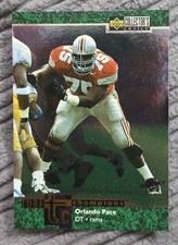 1997 COLLECTORS CHOICE  TURF CHAMPION  ORLANDO PACE ROOKIE  #TC4  RAMS