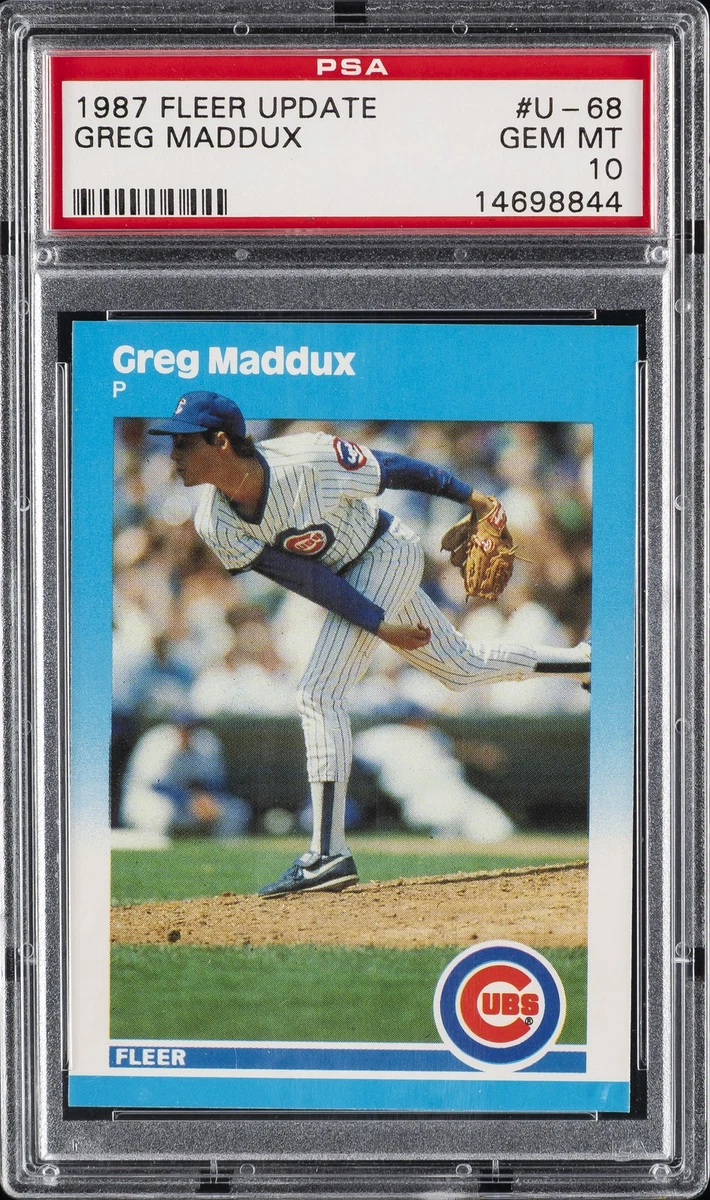 スポーツ選手 87 fleer update greg maddux rc!.! 1987 Fleer Update - Greg Maddux #U-68 for sale | eBay