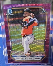 2026 Bowman Alimber Santa Chrome Fuchsia Refractor 1st Prospect #/199 Astros