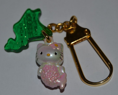 Brandneu in Verpackung Vintage Sanrio 2003 Hello Kitty Marimo Meerjungfrau Schlüsselanhänger Schlüsselring Maskottchen