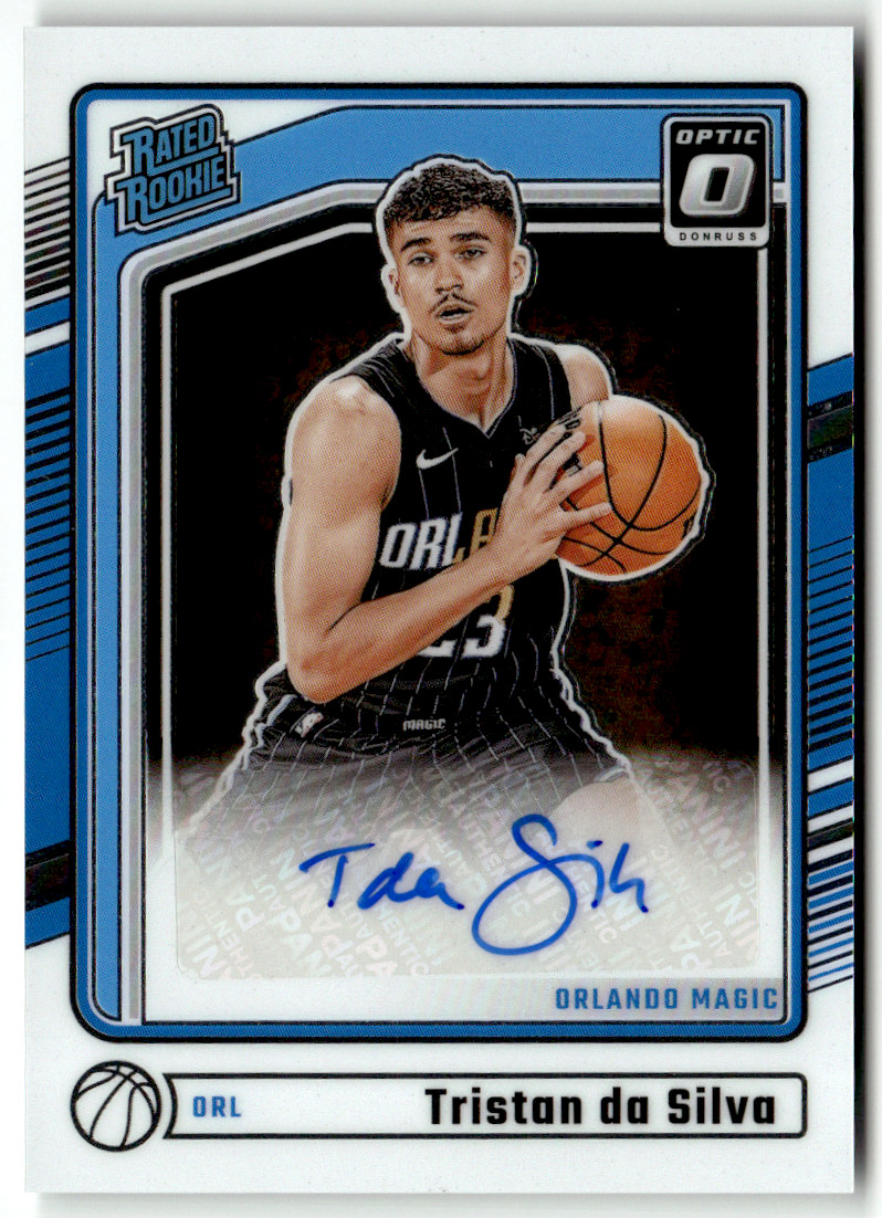 2024-25 Panini Donruss Optic NBA No. 325 Tristan Da Silva Rated Rookie Auto
