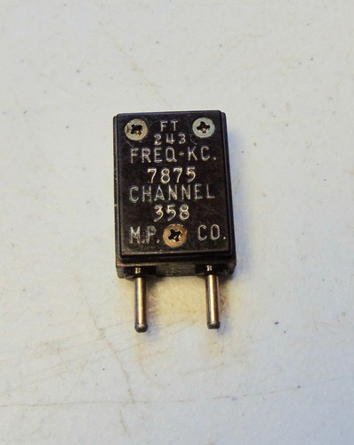7875 KC  FT-243 Ham Military Radio Vintage Quartz Crystal