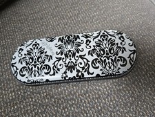 Brighton Black White Eyeglasses Sunglasses Tin Metal Hinged Case Approx 6.5X2.5