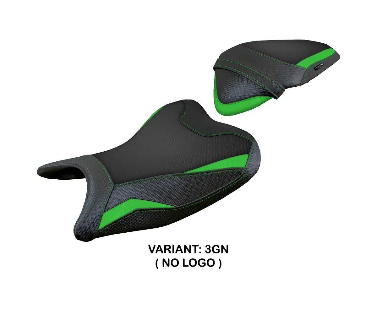 Seat saddle cover Ribera Green GN Tpz compatible KAWASAKI NINJA 400 2018 2023