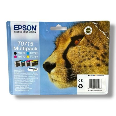 Original Epson TO715 Value Pack Original Tintenstrahl Druckerpatronen, T0715 T071540