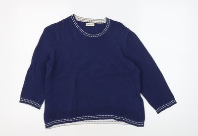 Blaues Damen-T-Shirt UK-Größe 12 von Eastex Viskosemischung