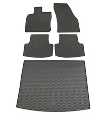 Gummi Fußmatten Kofferraumwanne für Skoda Karoq 4x4 2017- im Set Gummimatten