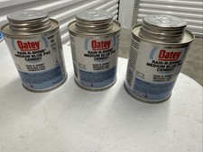Lot 3 Oatey 30891 Rain-R-Shine Medium Blue Cement 8oz