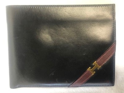 HERMES 2-Fold Wallet Vintage Item