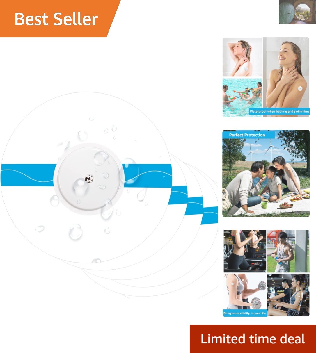 55-Pack Clear CGM Adhesive Patches – 14-Day Comfort & Protection