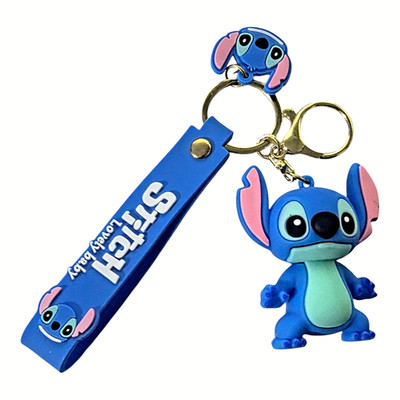 Lilo and Stitch Keychain Charm 3D Stitch Silicone Keychain Stitch Original New