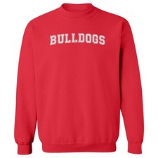 Vintage Bulldogs Name Varsity Style Graphic Unisex Crewneck Sweatshirt