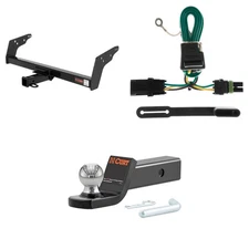 CURT Trailer Hitch Package 2in Receiver, Wiring Harness, 45134 Ball Mount #13021