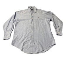 Ralph Lauren Shirt Mens 15.5 Blue Pony Dress Button Up Long Sleeve Preppy