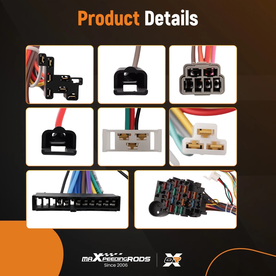 Full Wiring Harness For 1960-1986 Chevy GMC Pickup Truck 22 Circuit 18 Fuses - Image 4 of 4