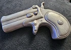 Vintage Hand Poured 20 Troy oz .999 Silver Art Derringer Gun by Bison Bullion