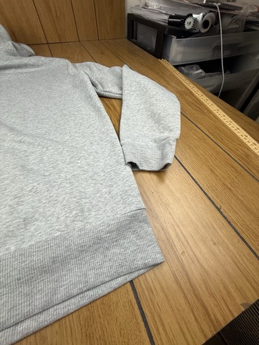 Mens Sweatshirt Pullover God Liked me much Super sized me Long Sleeve Pocket - Picture 16 of 16