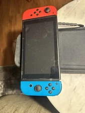 Nintendo Switch (no dockg/charger) + travel case & screen protector