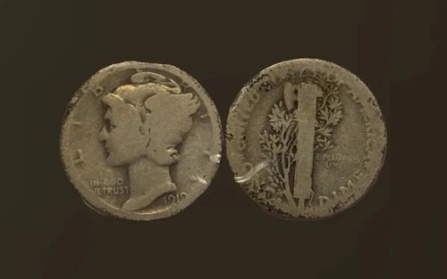 1919-S UNITED STATES 10 CENT MERCURY DIME ABOUT GOOD (UNGRADED) [50623]