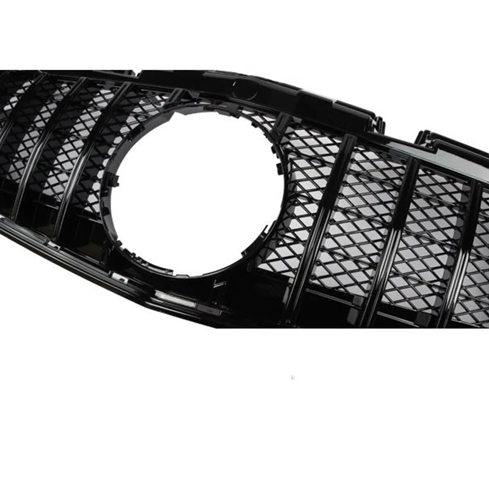 Parrilla delantera negra nueva para Mercedes-Benz Clase SLC R172 2016-2020 estilo GT Foto 4 de 4