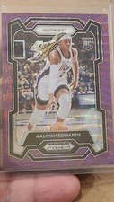 💥2024 Panini Prizm Draft Picks Aaliyah Edwards Purple Wave Prizm RC Rookie No.3