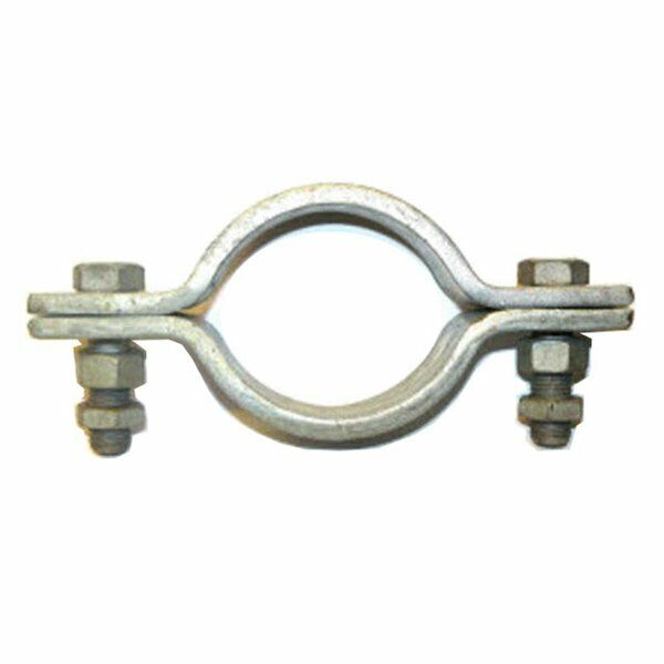 Heavy Duty 2 - bolt pipe clip / clamp - Galvanised Mild Steel - Various Sizes Natychmiastowa dostawa Wyprodukowano w Japonii