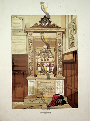 Altes England, Titelblatt (1), Buchillustration (Druck), um 1856