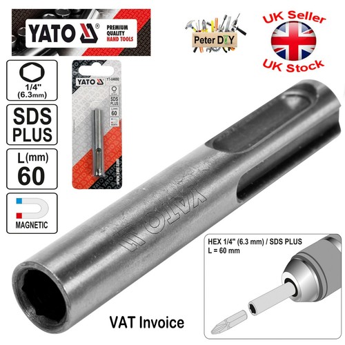 1/4" Hex Shank 60mm SDSPlus Impact Driver Screwdriver DRILL