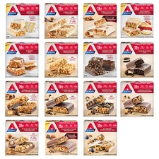 Atkins Protein Meal Bars Keto-Friendly Pre-Workout Snack Variety of Bar Choices