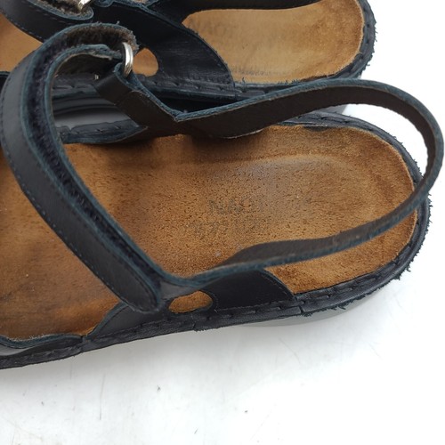 Sandalias Naot Gardenia Mary Jane para mujer EU 42 US 11-11.5 de cuero negro con tira trasera - Imagen 13 de 15