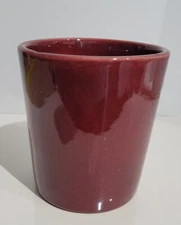 Vintage Haeger Burgundy 4025 Cylinder Planter